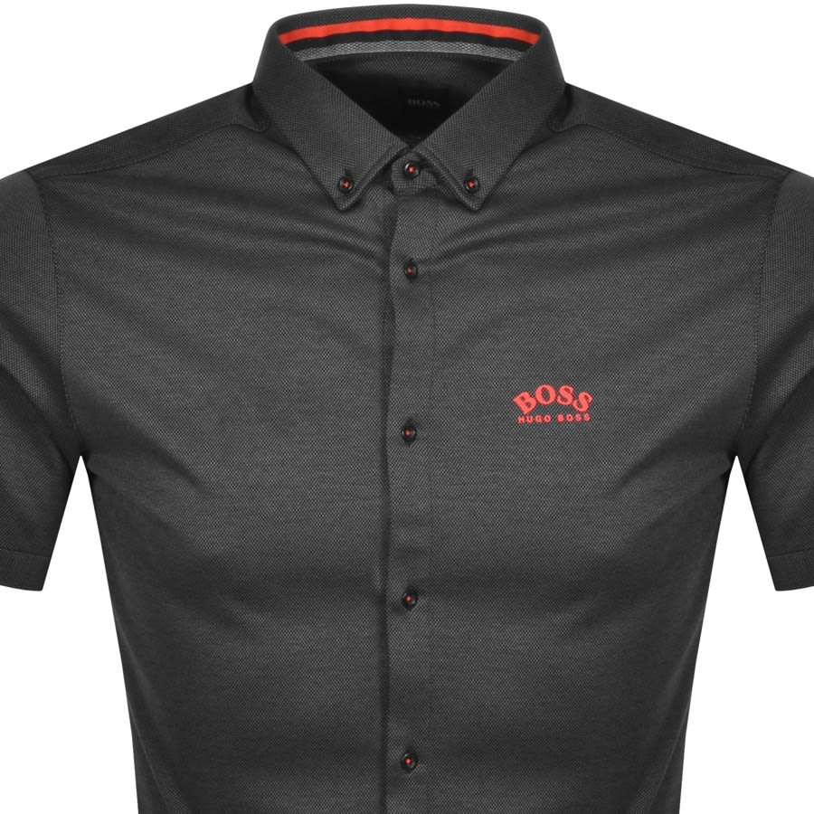 Alternative Image for ProductBOSS Biada R Short Sleeved Shirt Grey2